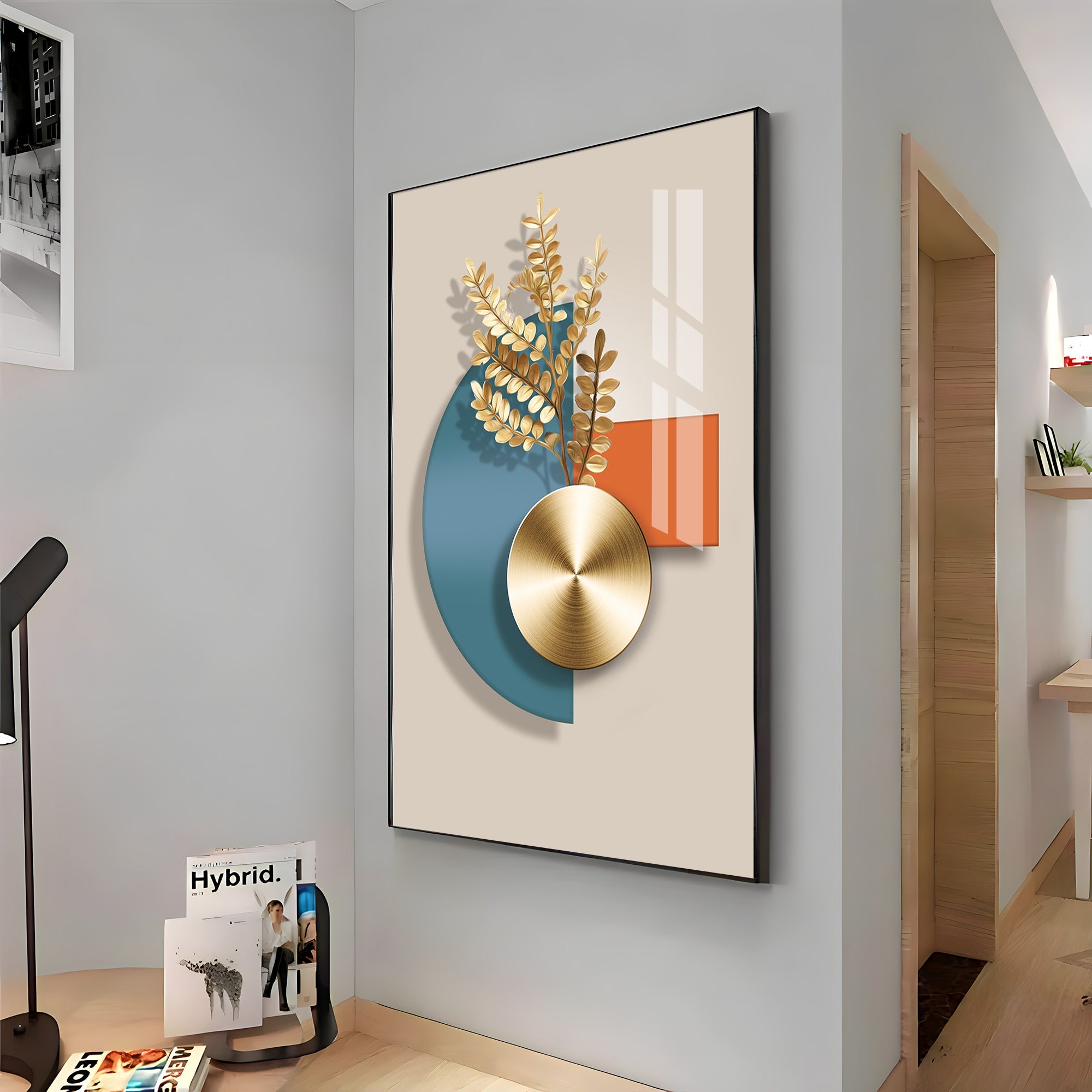 Blue Sphere Sentinel Premium Acrylic Vertical Wall Art