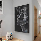 Black & White Beauty Premium Acrylic Vertical Wall Art