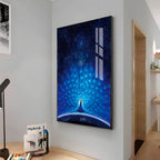 Mystic Peacock Premium Acrylic Vertical Wall Art