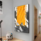 Vivid Strokes Of Sunshine Premium Acrylic Vertical Wall Art