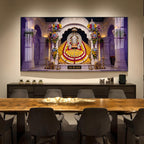 Lord Khatu Shyam ji Glass Finish Horizontal Wall Art