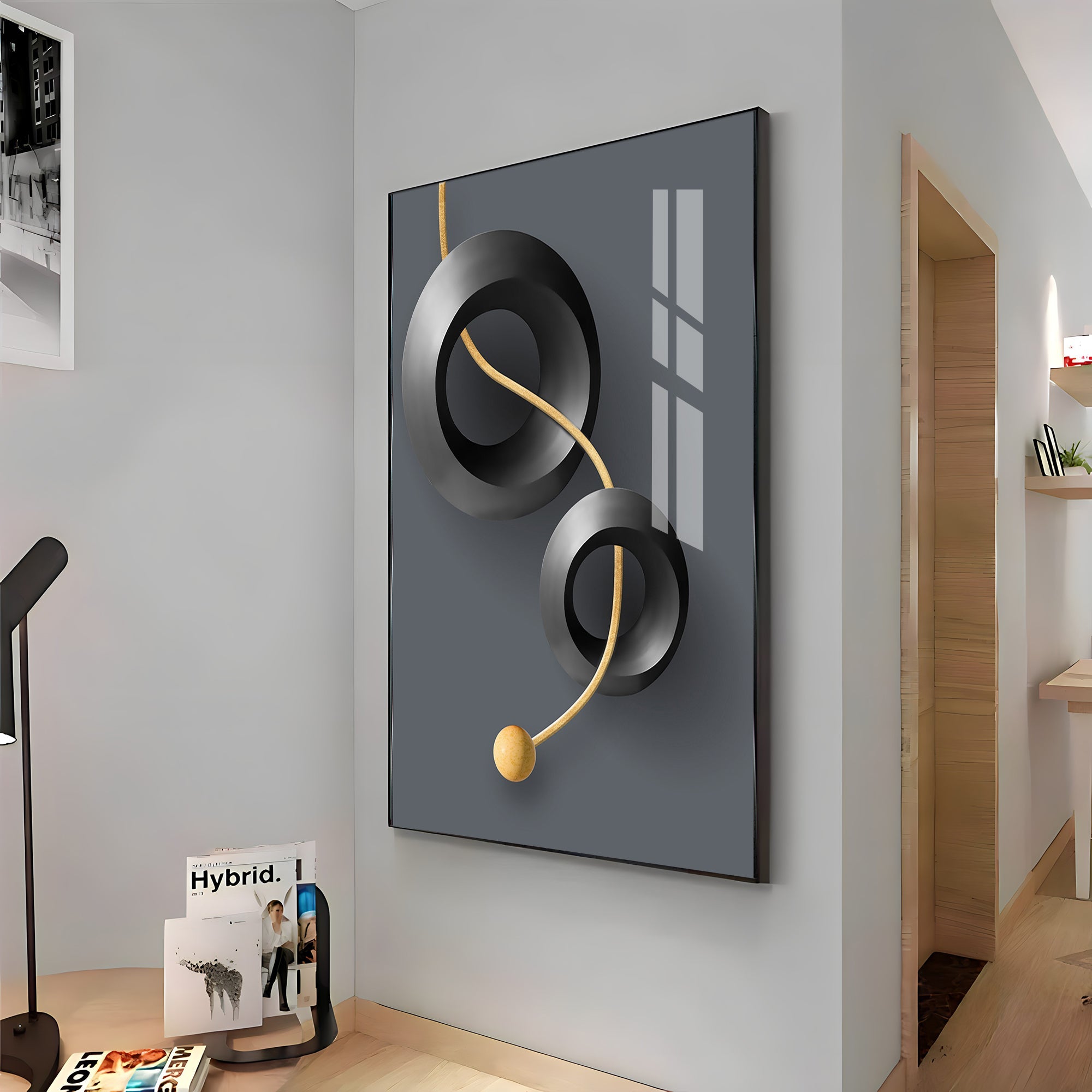 Aerial Rings Premium Acrylic Vertical Wall Art