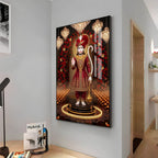 Lord Bajrangbali Premium Acrylic Vertical Wall Art