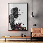 Charm Of Modern Girl Premium Acrylic Vertical Wall Art