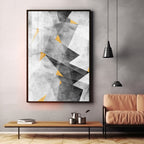 Triangular Opulence Premium Acrylic Vertical Wall Art
