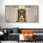 Lord Venkateswara Glass Finish Horizontal Wall Art