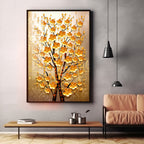 Yellow Flower Plant Premium Acrylic Vertical Wall Art