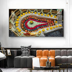 Bhimashankar Jyotirlinga Glass Finish Horizontal Wall Art