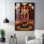 Lord Bajrangbali Premium Acrylic Vertical Wall Art