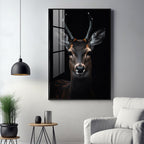 Sambar Deer Premium Acrylic Vertical Wall Art