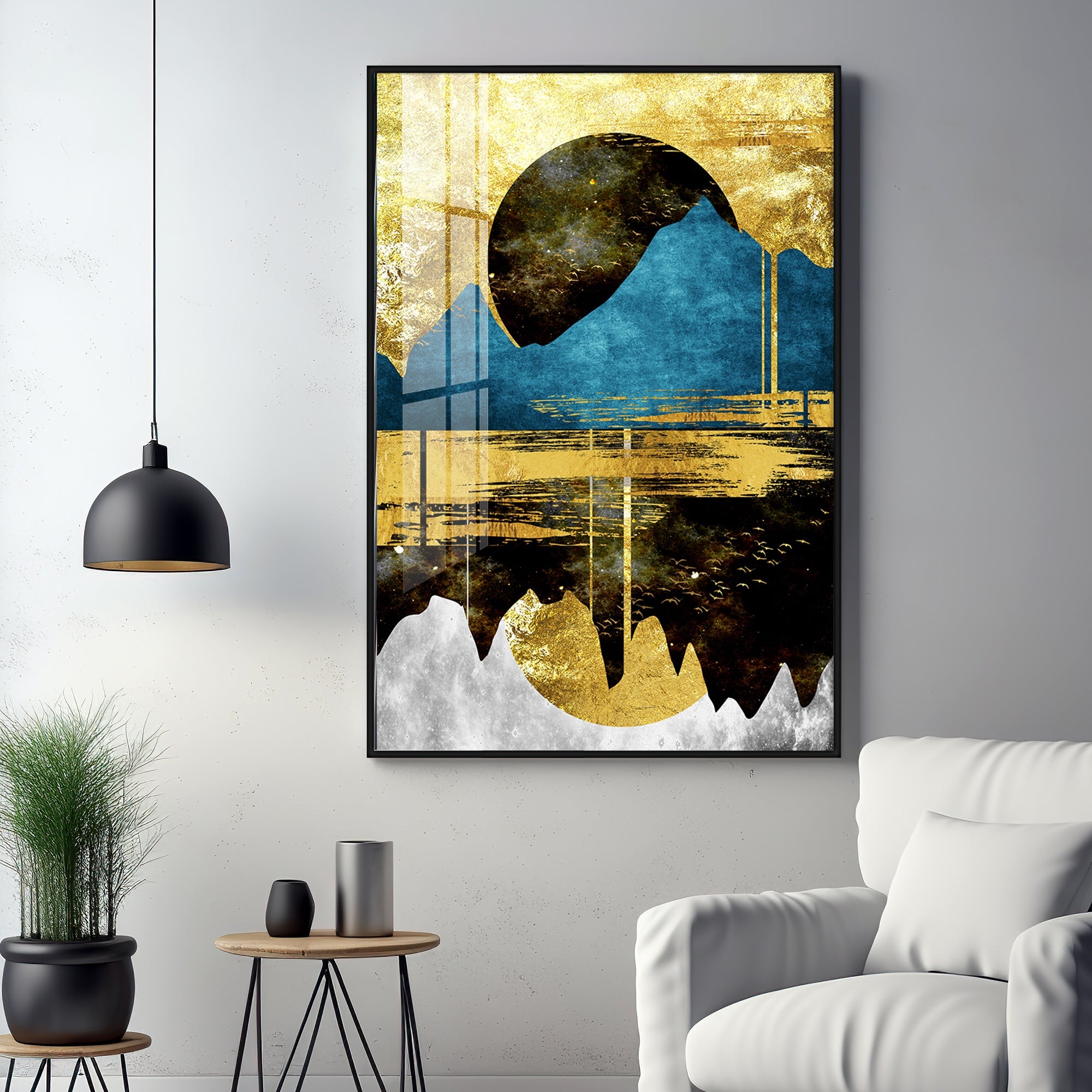 Mountain Glow Premium Acrylic Vertical Wall Art