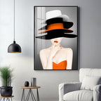 Modern Girl Classy Look Premium Acrylic Vertical Wall Art