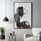 Charm Of Modern Girl Premium Acrylic Vertical Wall Art