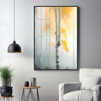 Serene Fogfall Tree Premium Acrylic Vertical Wall Art