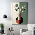 Verdant Floral Fusion Premium Acrylic Vertical Wall Art