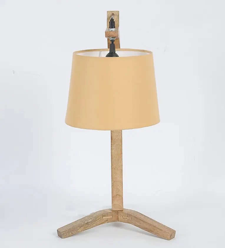 Table Lamp with Fabric Base and Soft Beige Shade DECORMANTRA