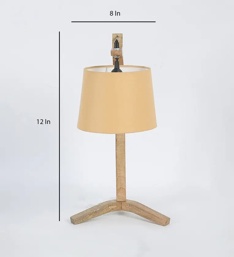 Table Lamp with Fabric Base and Soft Beige Shade DECORMANTRA