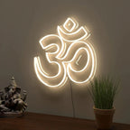 Gold OM Sign Warm Neon Light DECORMANTRA