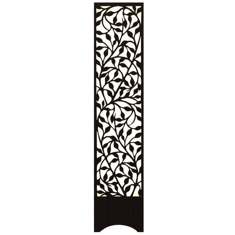 Beautiful Wooden Floor Lamp With Flower Pattern Design For Living Room, Bedroom - Decor Mantra 