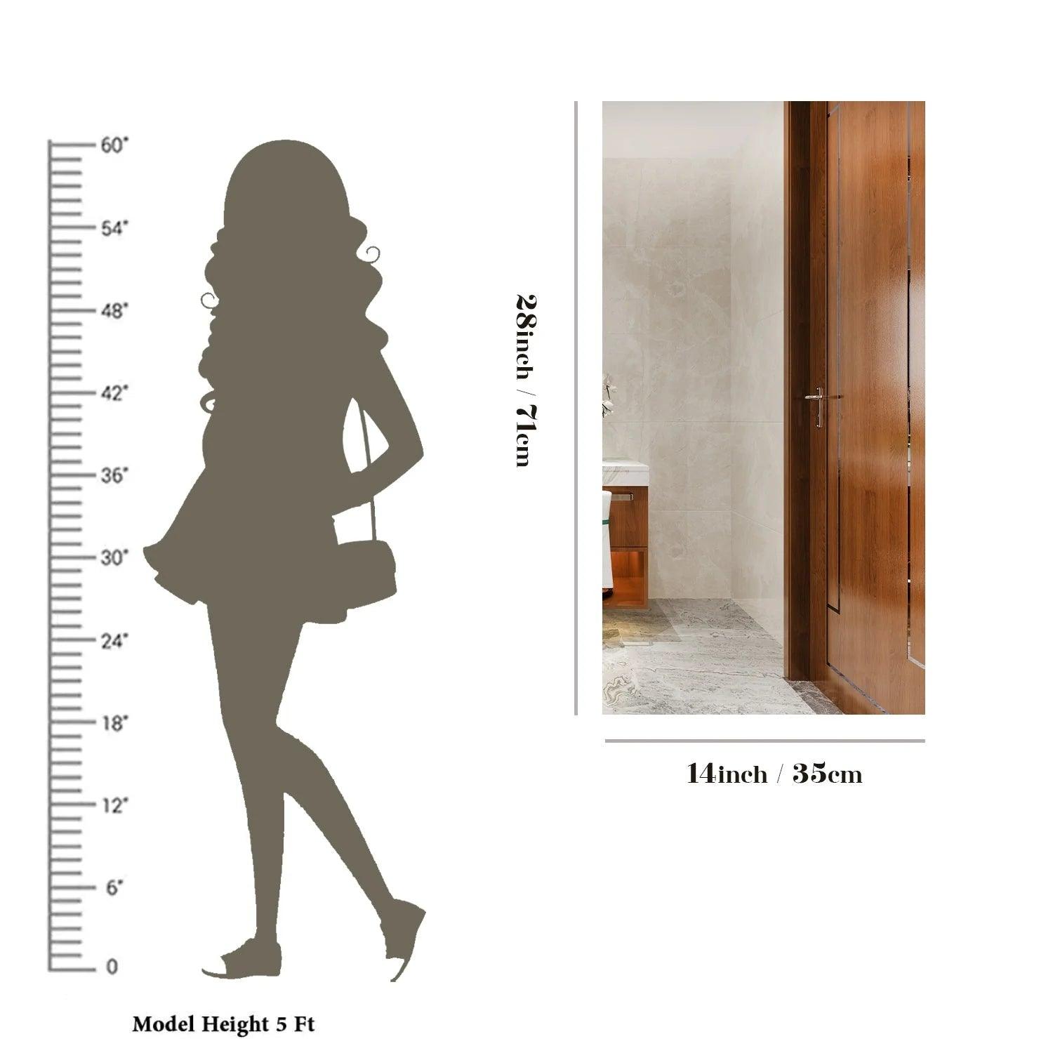 Chic & Minimalist Rectangular Bathroom Mirror With LED - Decor Mantra 