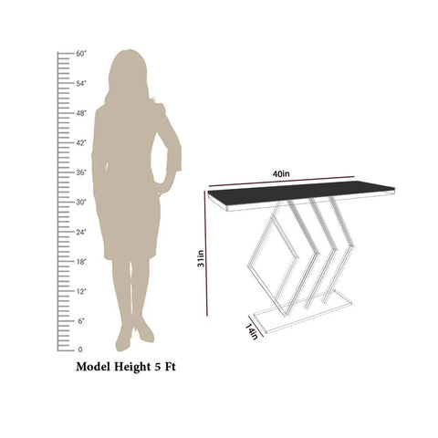 Classic Design Copper Console Table in Geometric Pattern - Decor Mantra 