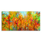 Colorful Abstract Art of Trees Canvas Wall Painting