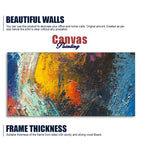 Colorful Strokes Abstract Art Canvas Wall Painting