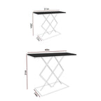 Copper Finish Console Table In Geometric Criss Cross Pattern - Decor Mantra 