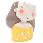 Cute Girl Resin Flowerpot Planter