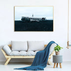 Plane Crash Floating Canvas Wall Painting - Decor Mantra 
