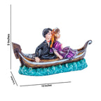 Romantic Couple Boat Statue