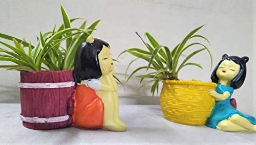 Resin Fairy Girl Flowerpot Planter 