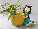 Resin Fairy Girl Flowerpot Planter 