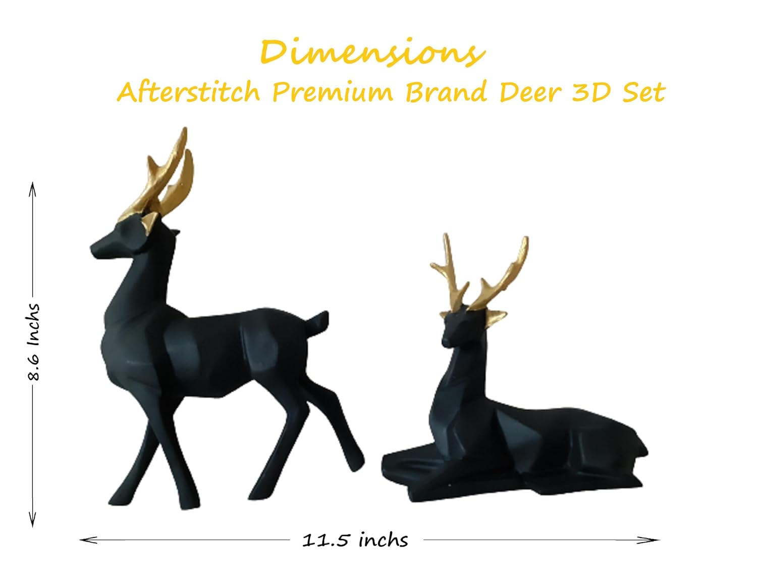 Deer Resin Showpiece for Home Decor