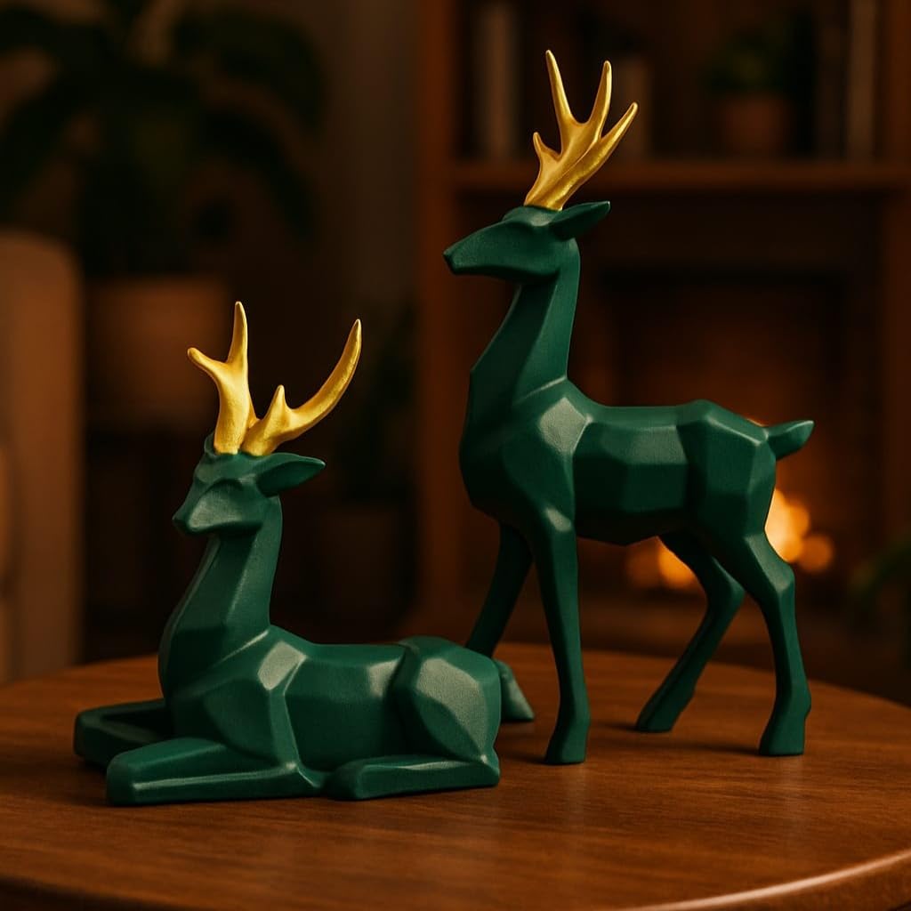 Deer Resin Showpiece for Home Decor