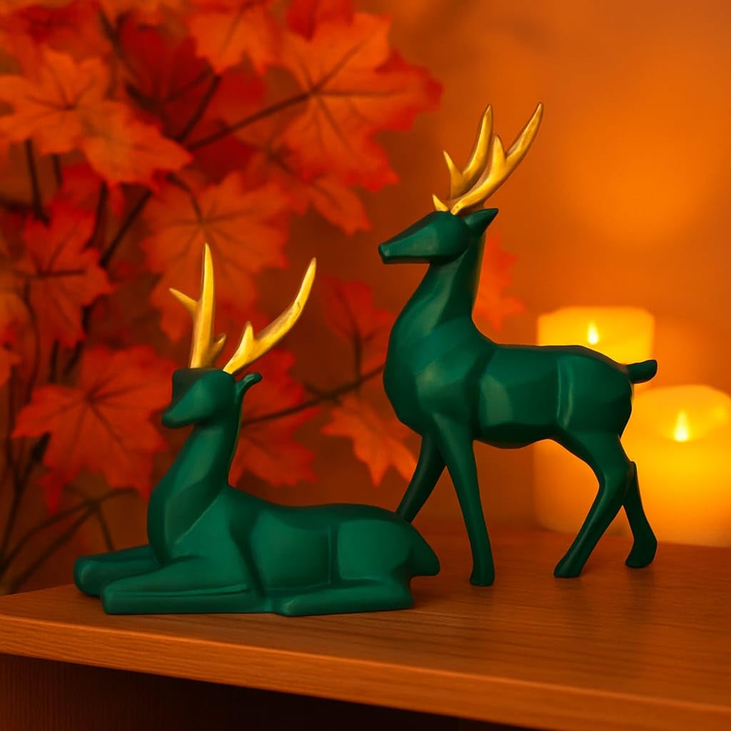 Deer Resin Showpiece for Home Decor