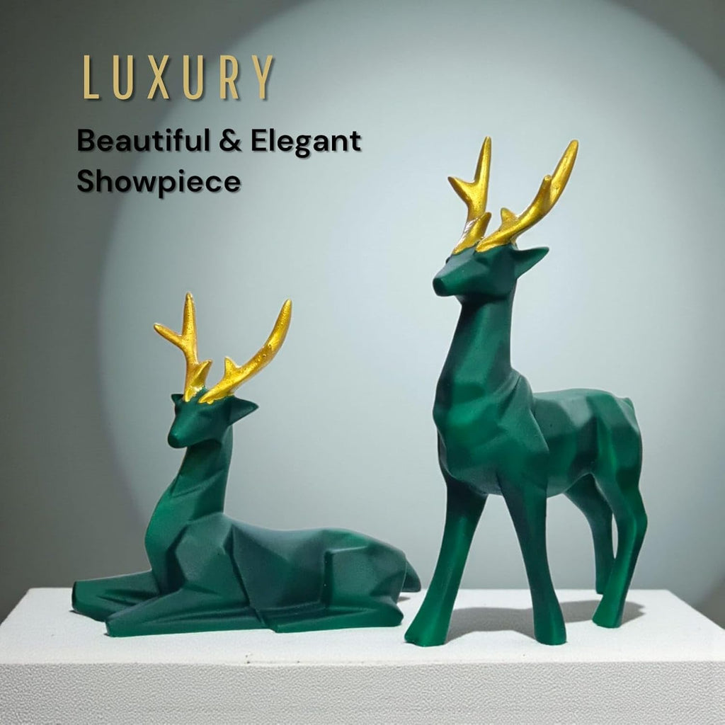 Deer Resin Showpiece for Home Decor