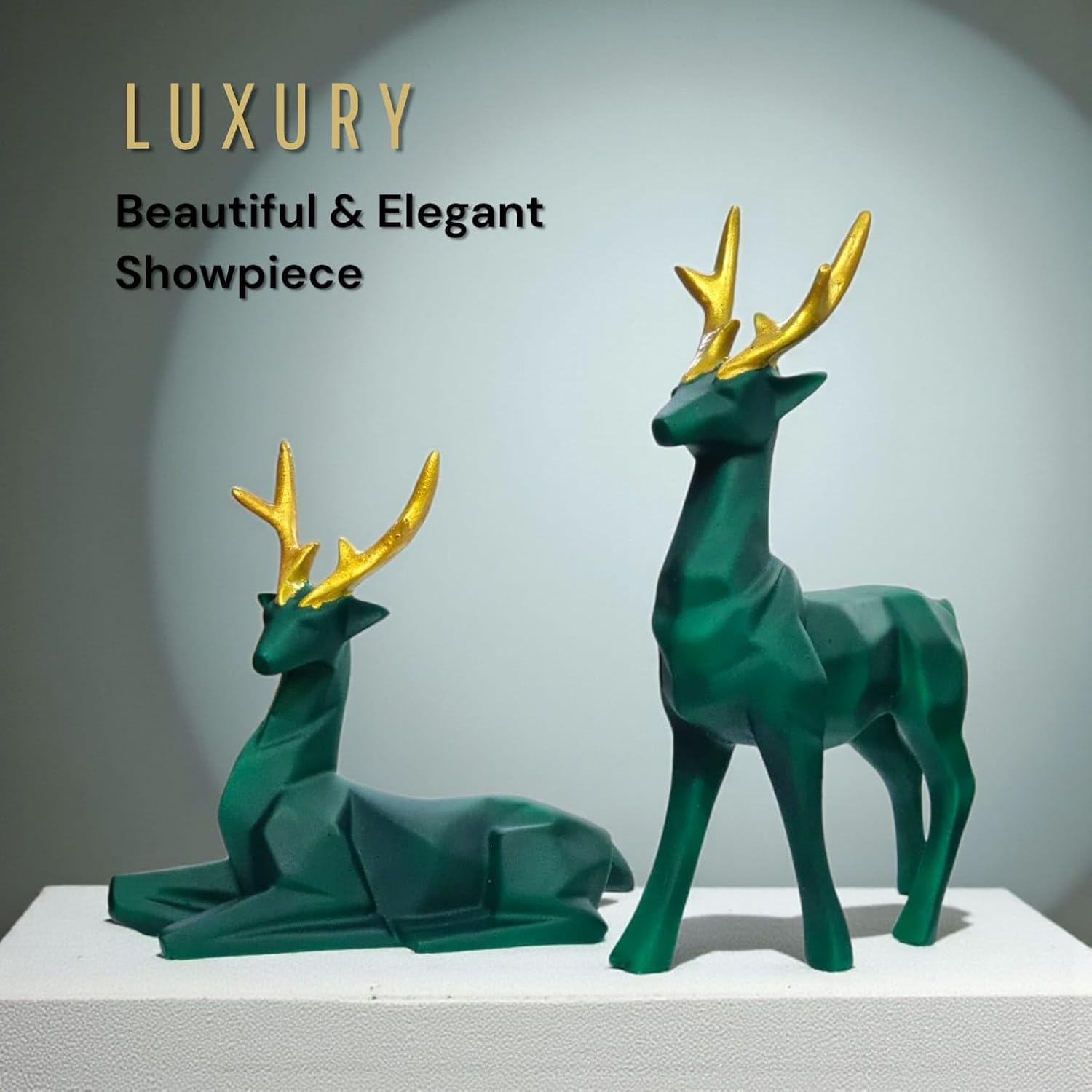 Deer Resin Showpiece for Home Decor