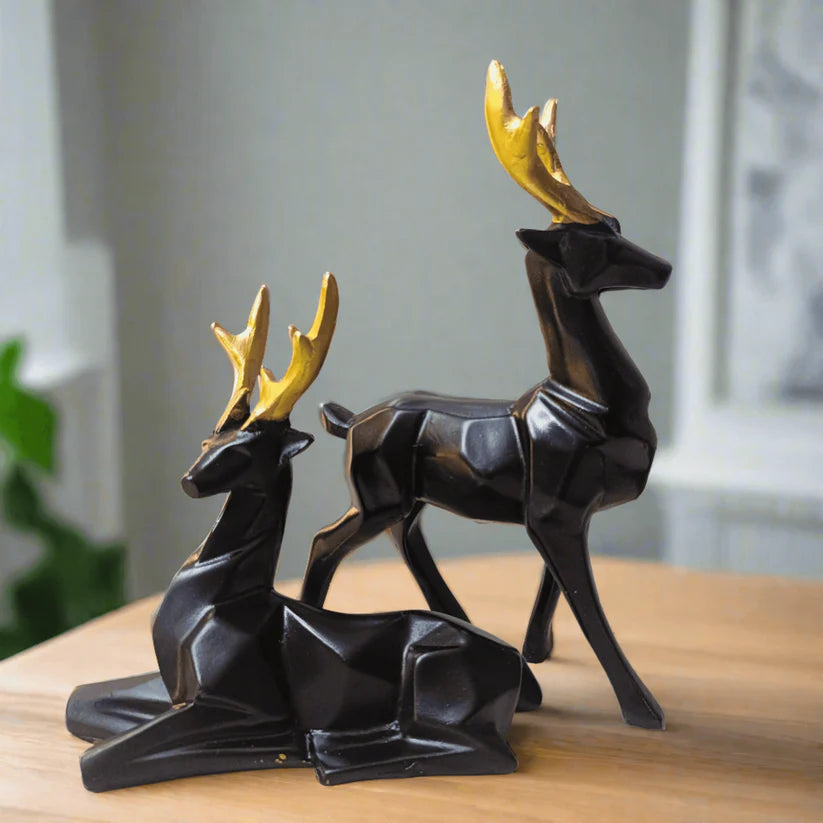 Deer Resin Showpiece for Home Decor
