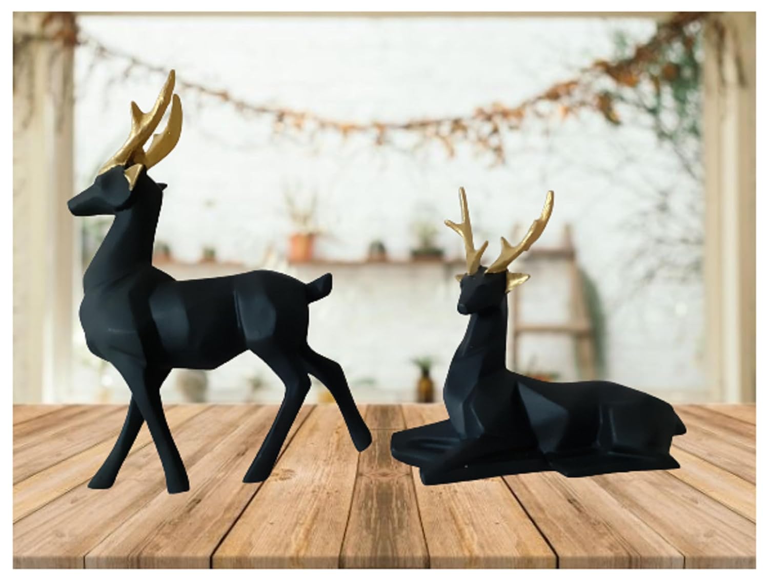 Deer Resin Showpiece for Home Decor