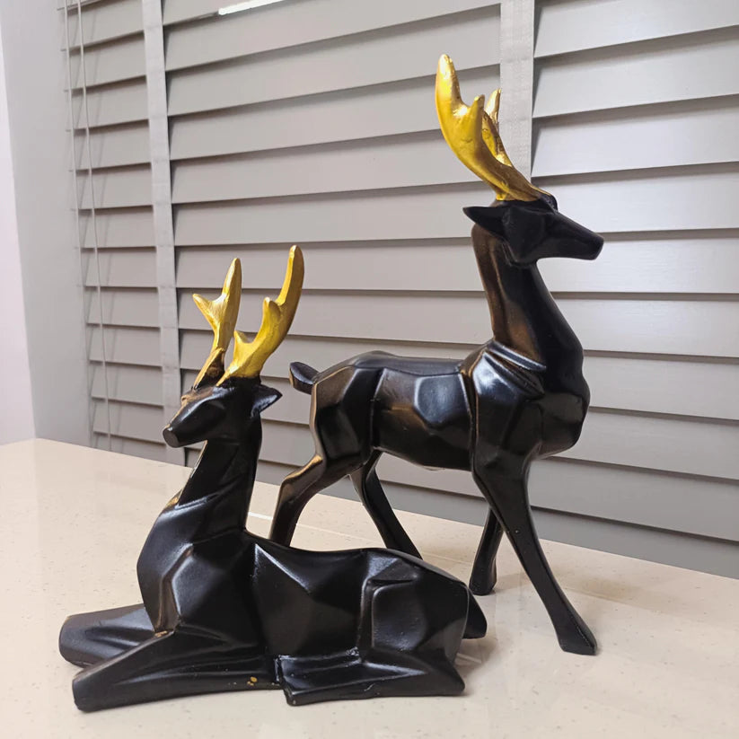 Deer Resin Showpiece for Home Decor