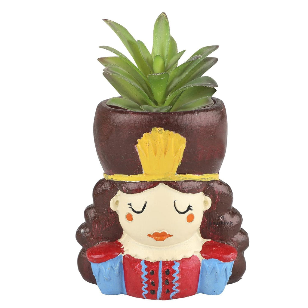 Queen Resin Flowerpot 