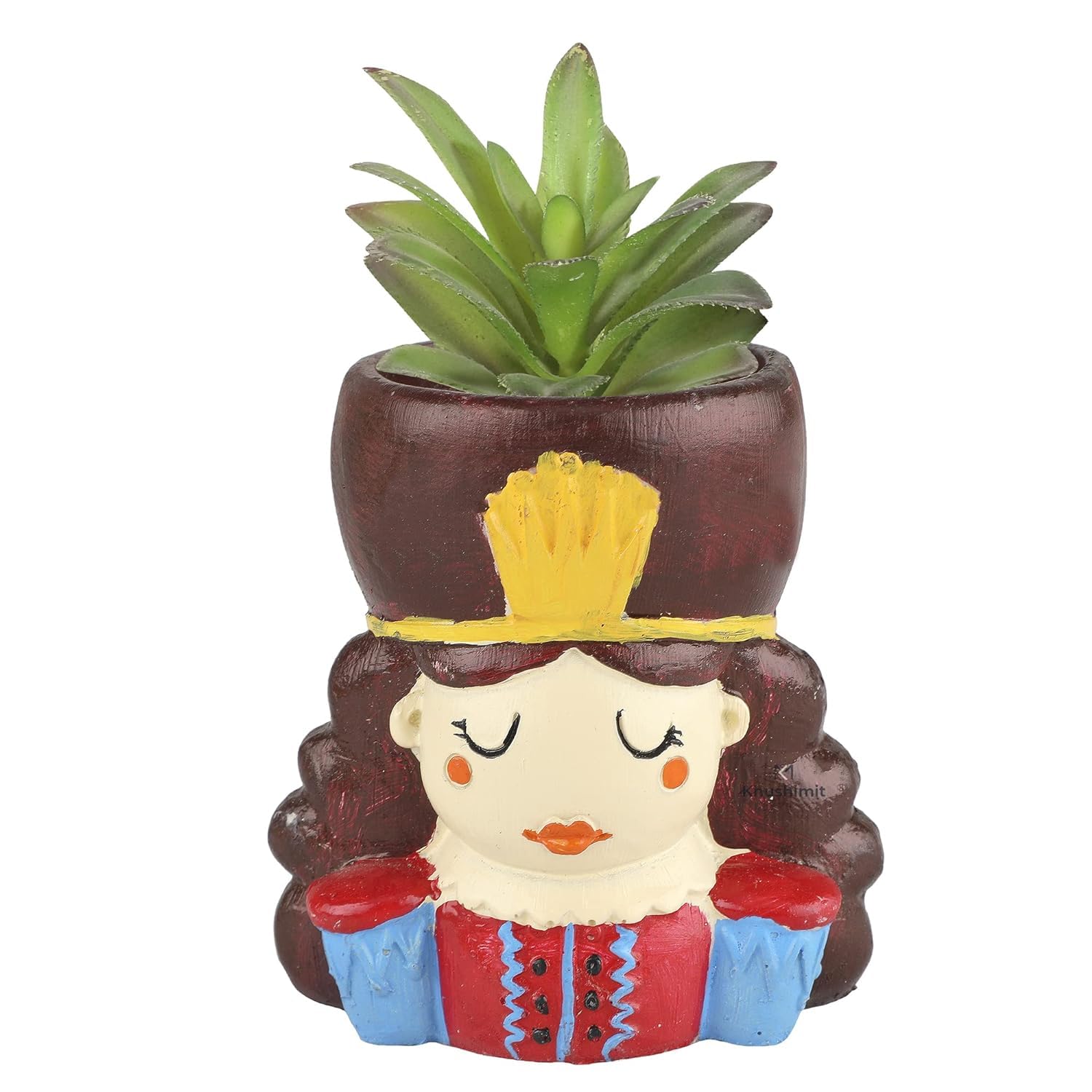 Queen Resin Flowerpot 