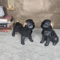 Black Dog Resin Showpiece Set