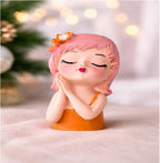 Cute Girl Head Planter Pot