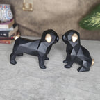 Black Dog Resin Showpiece Set