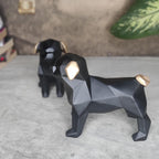 Black Dog Resin Showpiece Set