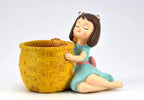 Dreaming Girl Showpiece Planter 