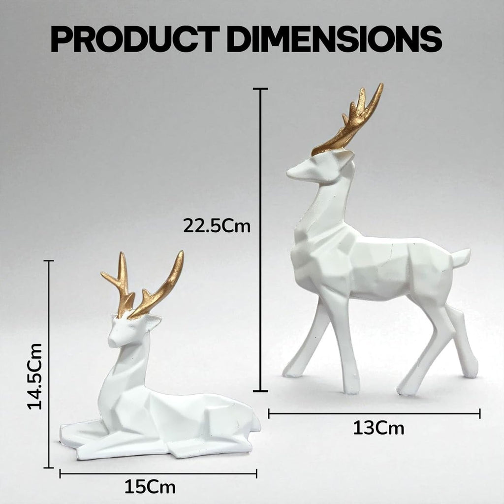 Deer Resin Showpiece for Home Decor