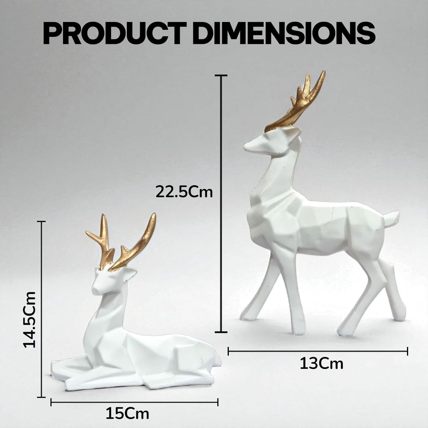 Deer Resin Showpiece for Home Decor
